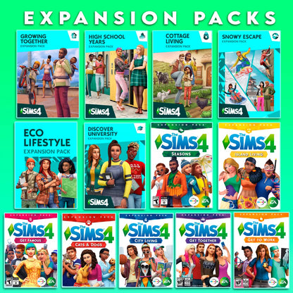 The Sims 4 All 86+ DLCs 2025